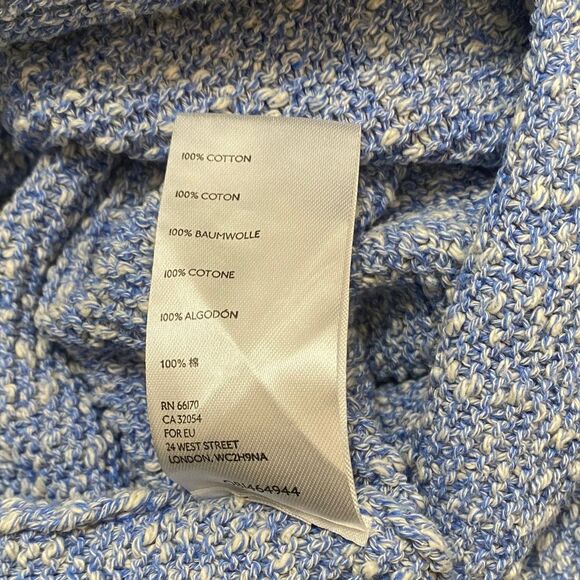 Free People FP Beach Declan Knit Romper Blue Cotton - Picture 7 of 7